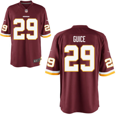Personalized Men’s Washington Redskins #29 Guice Red Elite Jersey
