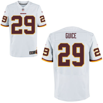Personalized Men’s Washington Redskins #29 Guice White Elite Jersey