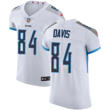 Personalized Titans #84 Corey Davis White Men’s Stitched NFL Untouchable Elite Jersey