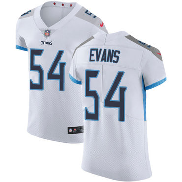 Personalized Titans #54 Rashaan Evans White Men’s Stitched NFL Untouchable Elite Jersey