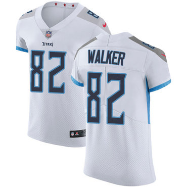 Personalized Titans #82 Delanie Walker White Men’s Stitched NFL Untouchable Elite Jersey