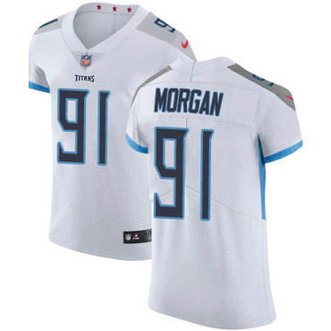Personalized Titans #91 Derrick Morgan White Men’s Stitched NFL Untouchable Elite Jersey