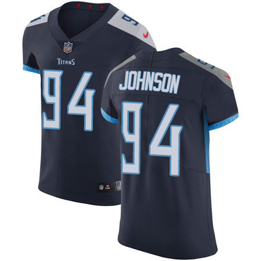Personalized Titans #94 Austin Johnson Navy Blue Alternate Men’s Stitched NFL Untouchable Elite Jersey