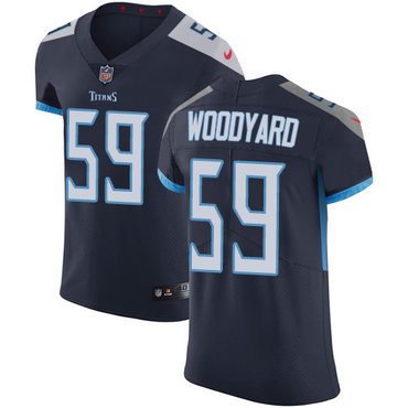 Personalized Titans #59 Wesley Woodyard Navy Blue Alternate Men’s Stitched NFL Untouchable Elite Jersey
