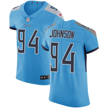 Personalized Titans #94 Austin Johnson Light Blue Team Color Men’s Stitched NFL Untouchable Elite Jersey