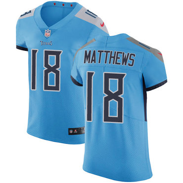Personalized Titans #18 Rishard Matthews Light Blue Team Color Men’s Stitched NFL Untouchable Elite Jersey