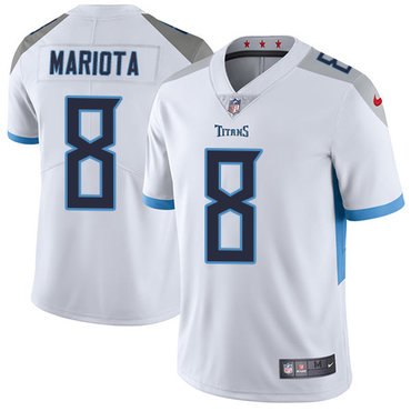 Personalized Titans #8 Marcus Mariota White Men’s Stitched NFL Untouchable Limited Jersey