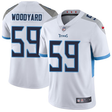 Personalized Titans #59 Wesley Woodyard White Men’s Stitched NFL Untouchable Limited Jersey