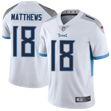 Personalized Titans #18 Rishard Matthews White Men’s Stitched NFL Untouchable Limited Jersey
