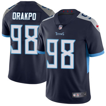 Personalized Titans #98 Brian Orakpo Navy Blue Alternate Men’s Stitched NFL Untouchable Limited Jersey