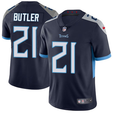 Personalized Titans #21 Malcolm Butler Navy Blue Alternate Men’s Stitched NFL Untouchable Limited Jersey