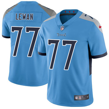 Personalized Titans #77 Taylor Lewan Light Blue Team Color Men’s Stitched NFL Untouchable Limited Jersey