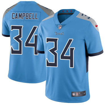 Personalized Titans #34 Earl Campbell Light Blue Team Color Men’s Stitched NFL Untouchable Limited Jersey