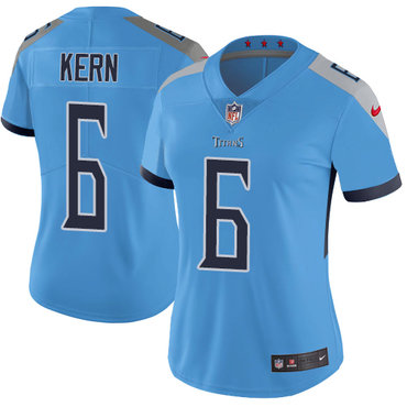 Personalized Titans #6 Brett Kern Light Blue Team Color Women’s Stitched NFL Untouchable Limited Jersey