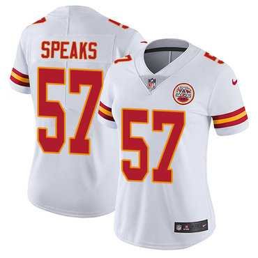 Personalized Chiefs #57 Breeland Speaks White Women’s Stitched NFL Untouchable Limited Jersey