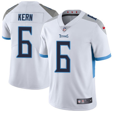 Personalized Titans #6 Brett Kern White Youth Stitched NFL Untouchable Limited Jersey