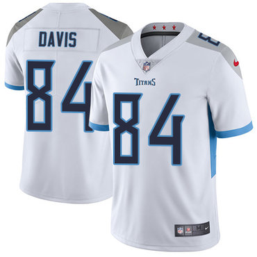 Personalized Titans #84 Corey Davis White Youth Stitched NFL Untouchable Limited Jersey