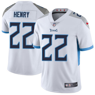Personalized Titans #22 Derrick Henry White Youth Stitched NFL Untouchable Limited Jersey