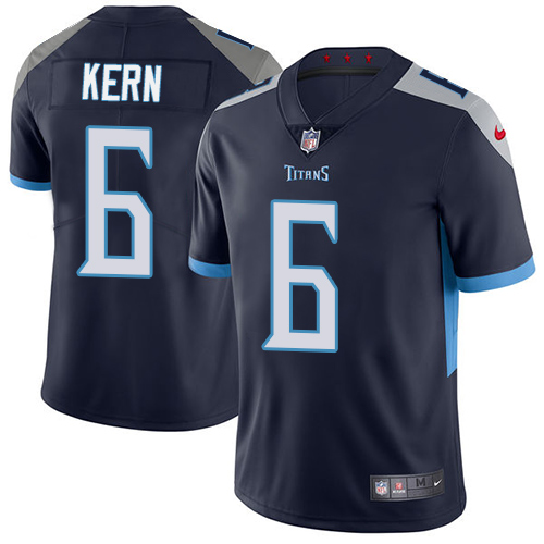 Personalized Titans #6 Brett Kern Navy Blue Alternate Youth Stitched NFL Untouchable Limited Jersey