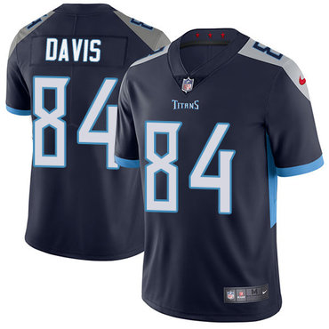 Personalized Titans #84 Corey Davis Navy Blue Alternate Youth Stitched NFL Untouchable Limited Jersey
