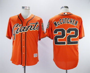 Personalized Giants 22 Andrew McCutchen Orange Cool Base Jersey