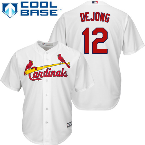 Personalized Cardinals #12 Paul DeJong White New Cool Base Stitched Baseball Jersey