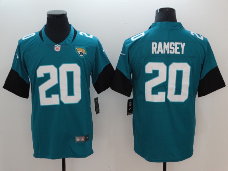 Personalized Jaguars 20 Jalen Ramsey Teal Youth New Untouchable Player Limited Jersey