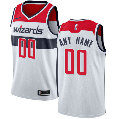 Personalized Men’s Washington Wizardsized Swingman White Home NBA Association Edition Jersey