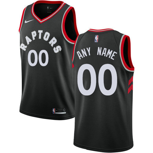 Personalized Men’s Toronto Raptorsized Swingman Black Alternate NBA Statement Edition Jersey