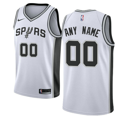 Personalized Men’s San Antonio Spursized Swingman White Home NBA Association Edition Jersey