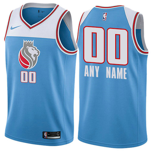 Personalized Men’s Sacramento Kingsized Authentic Blue NBA City Edition Jersey