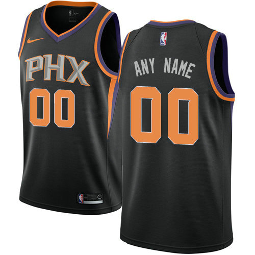 Personalized Men’s Phoenix Sunsized Swingman Black Alternate NBA Statement Edition Jersey