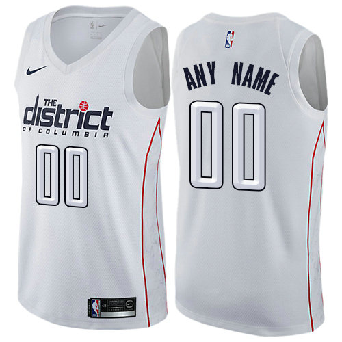 Personalized Men’s NBA Washington Wizards City Edition Authentic Whiteized Jersey