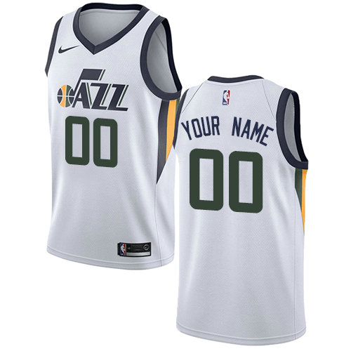 Personalized Men’s NBA Utah Jazzized Association Edition Swingman White Jersey