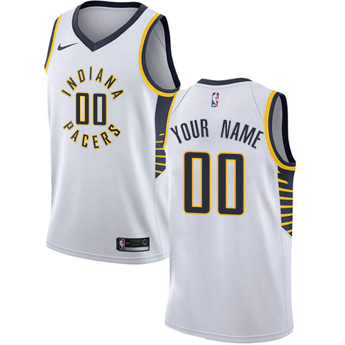 Personalized Men’s Indiana Pacersized Authentic White NBA Association Edition Jersey
