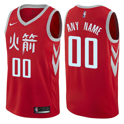 Personalized Men’s Houston Rocketsized Authentic Red NBA City Edition Jersey
