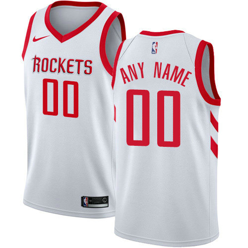 Personalized Men’s Houston Rocketsized Swingman White Home NBA Association Edition Jersey