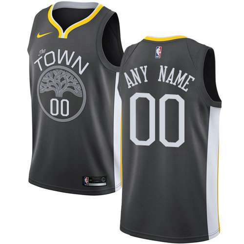 Personalized Men’s Golden State Warriorsized Swingman Black Alternate NBA Statement Edition Jersey