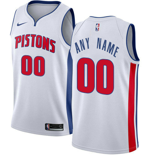 Personalized Men’s Detroit Pistonsized Swingman White Home NBA Association Edition Jersey