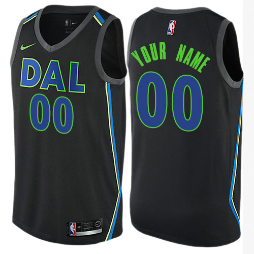 Personalized Men’s Dallas Mavericksized Authentic Black NBA City Edition Jersey