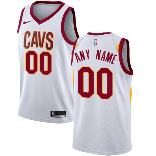 Personalized Men’s Cleveland Cavaliersized Authentic White Home NBA Association Edition Jersey