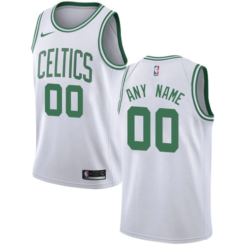 Personalized Men’s Boston Celticsized Authentic White NBA Association Edition Jersey