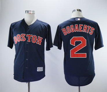 Personalized Red Sox 2 Xander Bogaerts Navy Cool Base Jersey