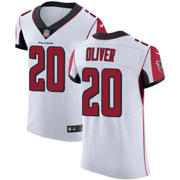 Personalized Falcons #20 Isaiah Oliver White Men’s Stitched NFL Untouchable Elite Jersey