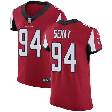 Personalized Falcons #94 Deadrin Senat Red Team Color Men’s Stitched NFL Untouchable Elite Jersey