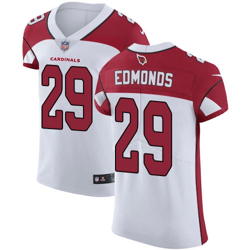 Personalized Cardinals #29 Chase Edmonds White Men’s Stitched NFL Untouchable Elite Jersey