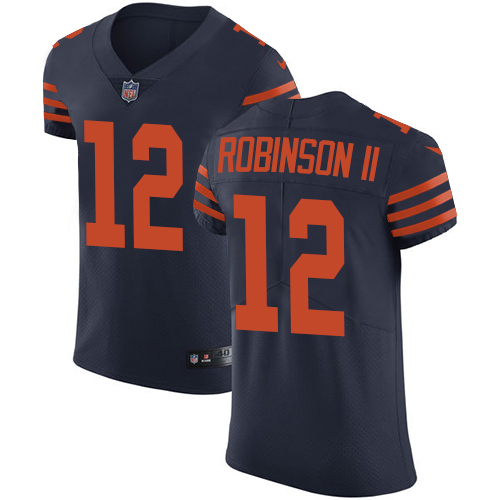 Personalized Bears #12 Allen Robinson II Navy Blue Alternate Men’s Stitched NFL Untouchable Elite Jersey