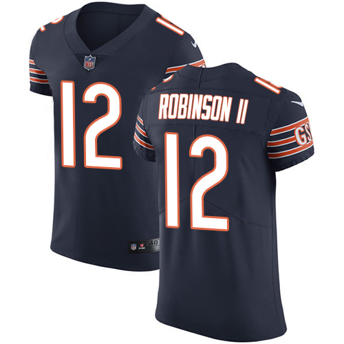 Personalized Bears #12 Allen Robinson II Navy Blue Team Color Men’s Stitched NFL Untouchable Elite Jersey