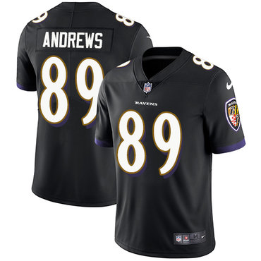Personalized Ravens #89 Mark Andrews Black Alternate Men’s Stitched NFL Untouchable Limited Jersey