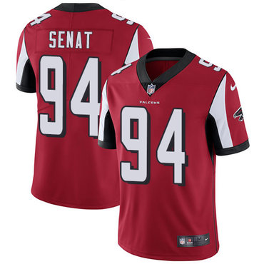 Personalized Falcons #94 Deadrin Senat Red Team Color Men’s Stitched NFL Untouchable Limited Jersey
